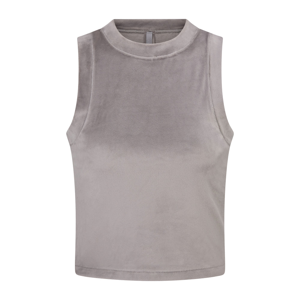 Skims VELOUR CREW NECK Tank Smoke | ZMSL93580