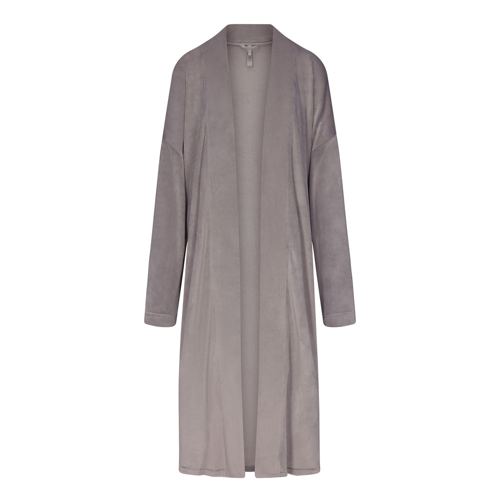 Skims VELOUR WRAP Robe Smoke | MFWO97186