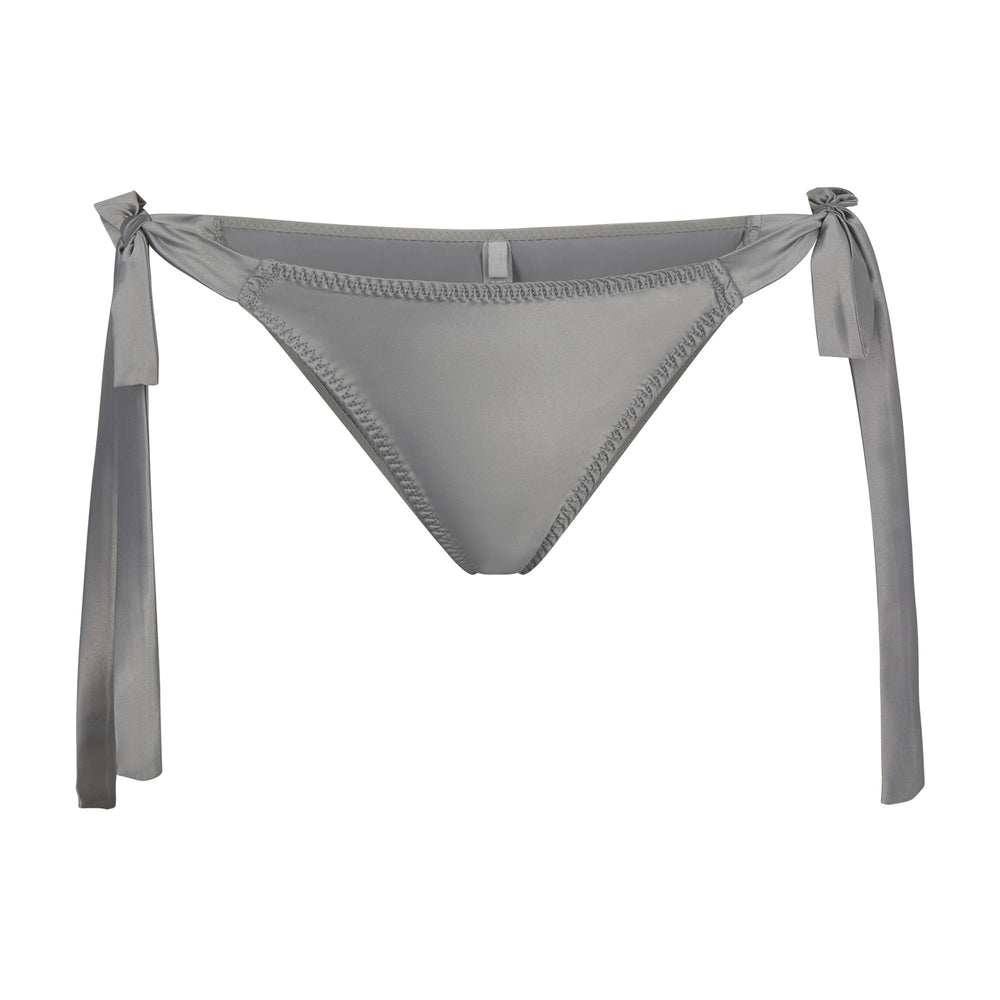 Skims WOVEN SHINE TIE SIDE Brief Chrome | VWLP49851