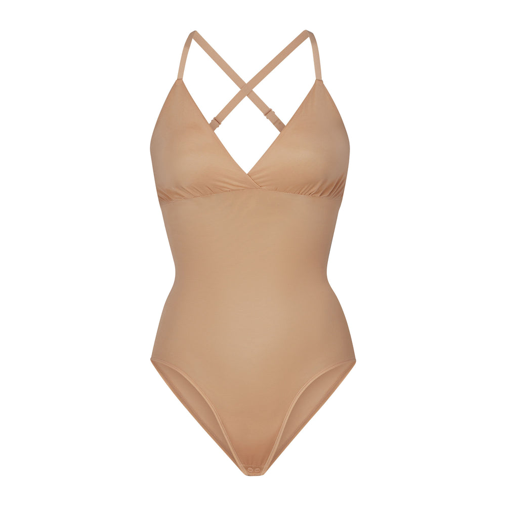 Skims BARELY THERE BODYSUIT BRIEF W/ SNAPS Bodysuit Clay | UCPD62043