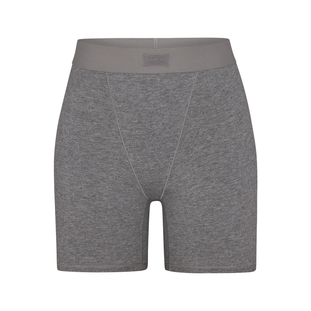 Skims BOYFRIEND Boxer Shorts Dark Heather Grey | PYCH76482