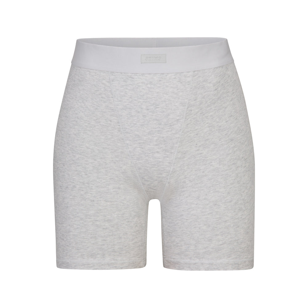 Skims BOYFRIEND Boxer Shorts Light Heather Grey | GKDF78254