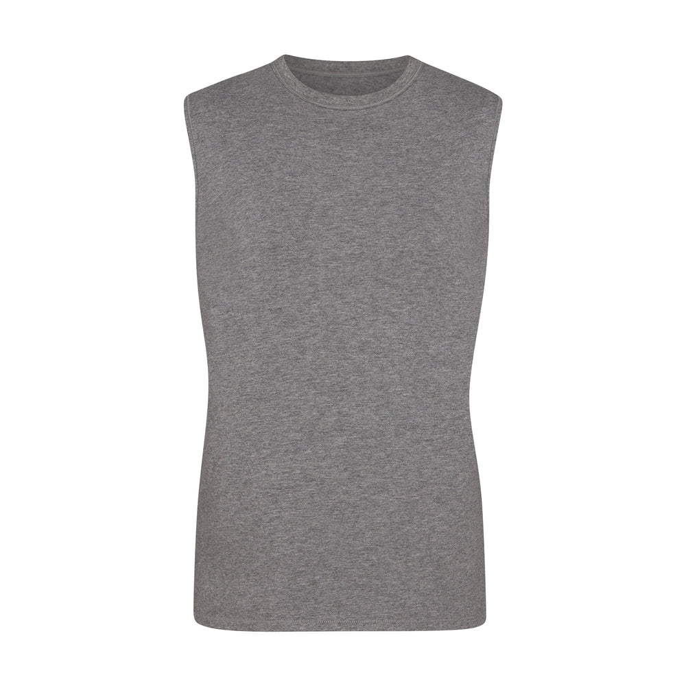 Skims BOYFRIEND MUSCLE Tank Dark Heather Grey | KYNP49658