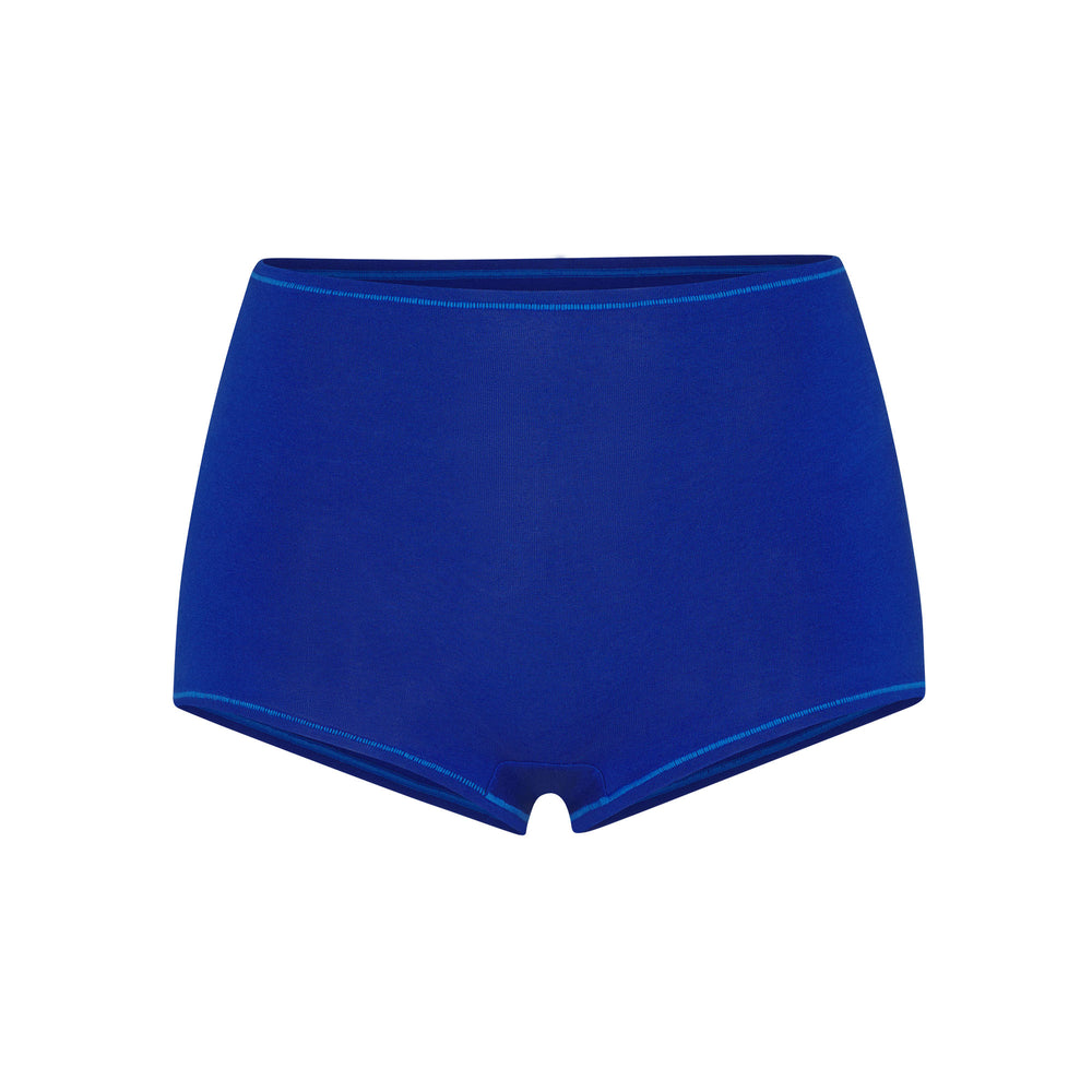 Skims COTTON JERSEY Boy Short Cobalt | YKNM68509