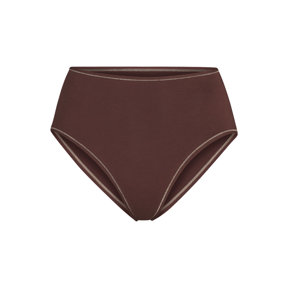 Skims COTTON JERSEY FULL Brief Chocolate | UPFK45931