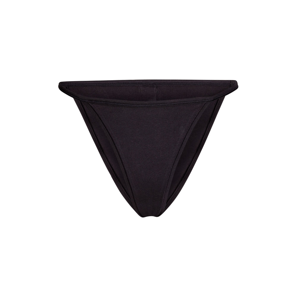 Skims COTTON JERSEY STRING Bikini Soot | EJSK89034