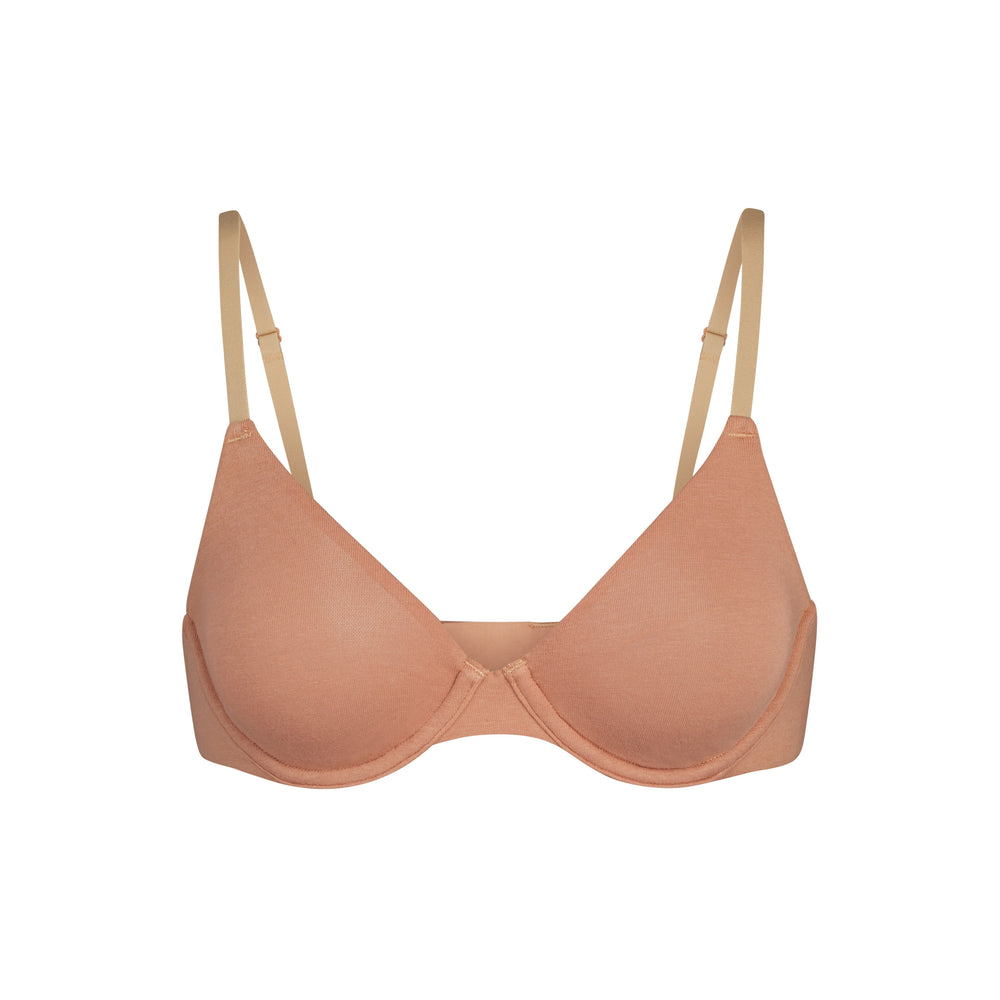 Skims COTTON JERSEY T-shirt Bra Sedona | FXCZ04739