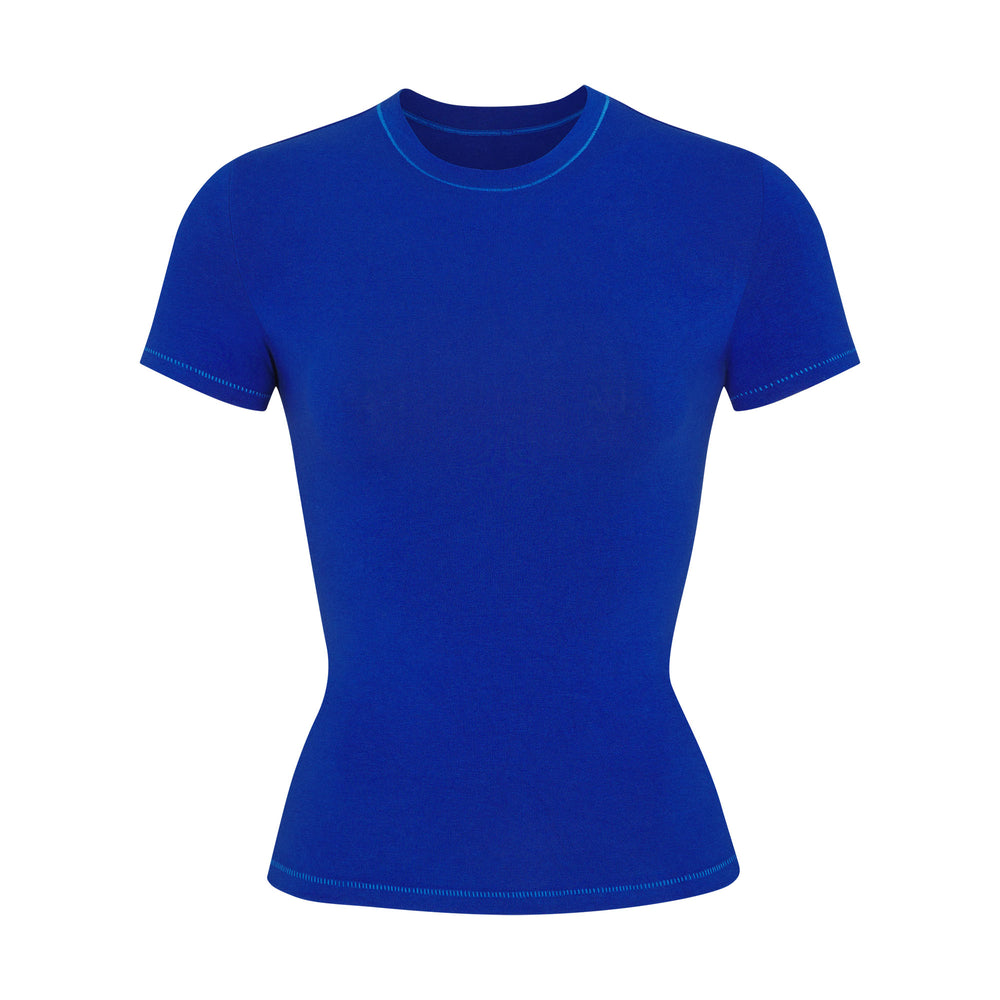 Skims COTTON JERSEY T-shirt Cobalt | AEVI91470