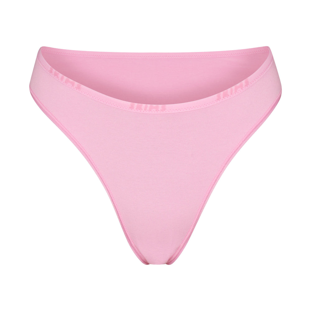 Skims COTTON LOGO HIGH LEG Bikini Bubble Gum | CJWB32468