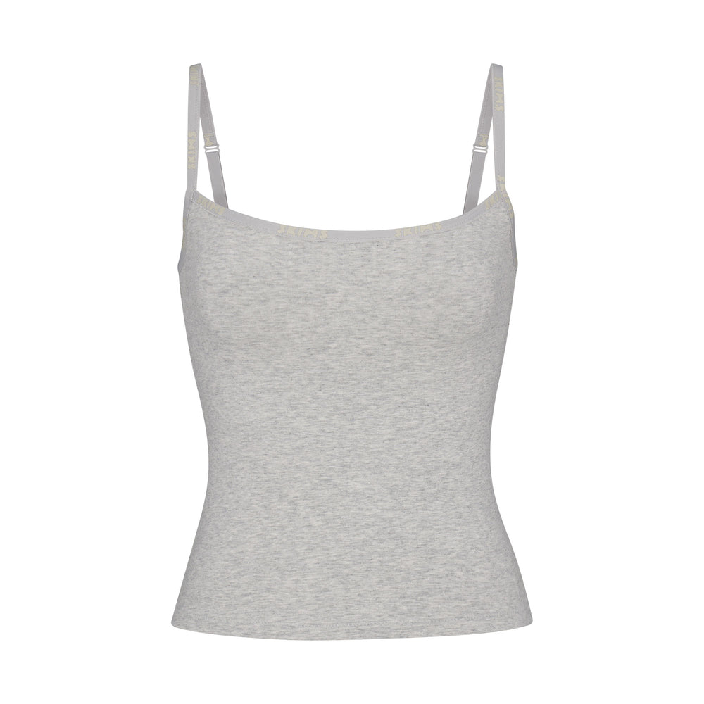 Skims COTTON LOGO Tank Light Heather Grey | UJIE94561