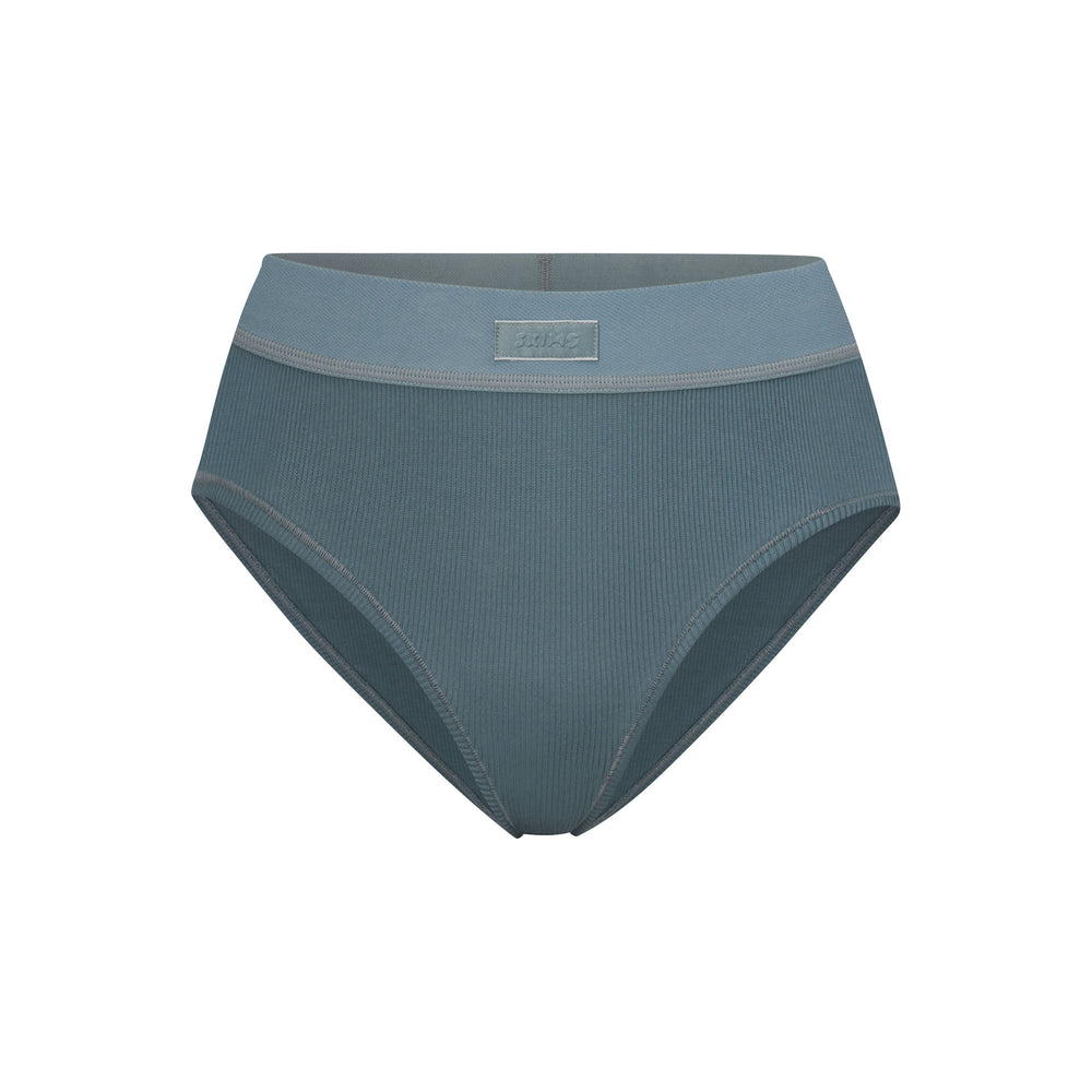 Skims COTTON RIB MID RISE Brief Kyanite | TFDC32458