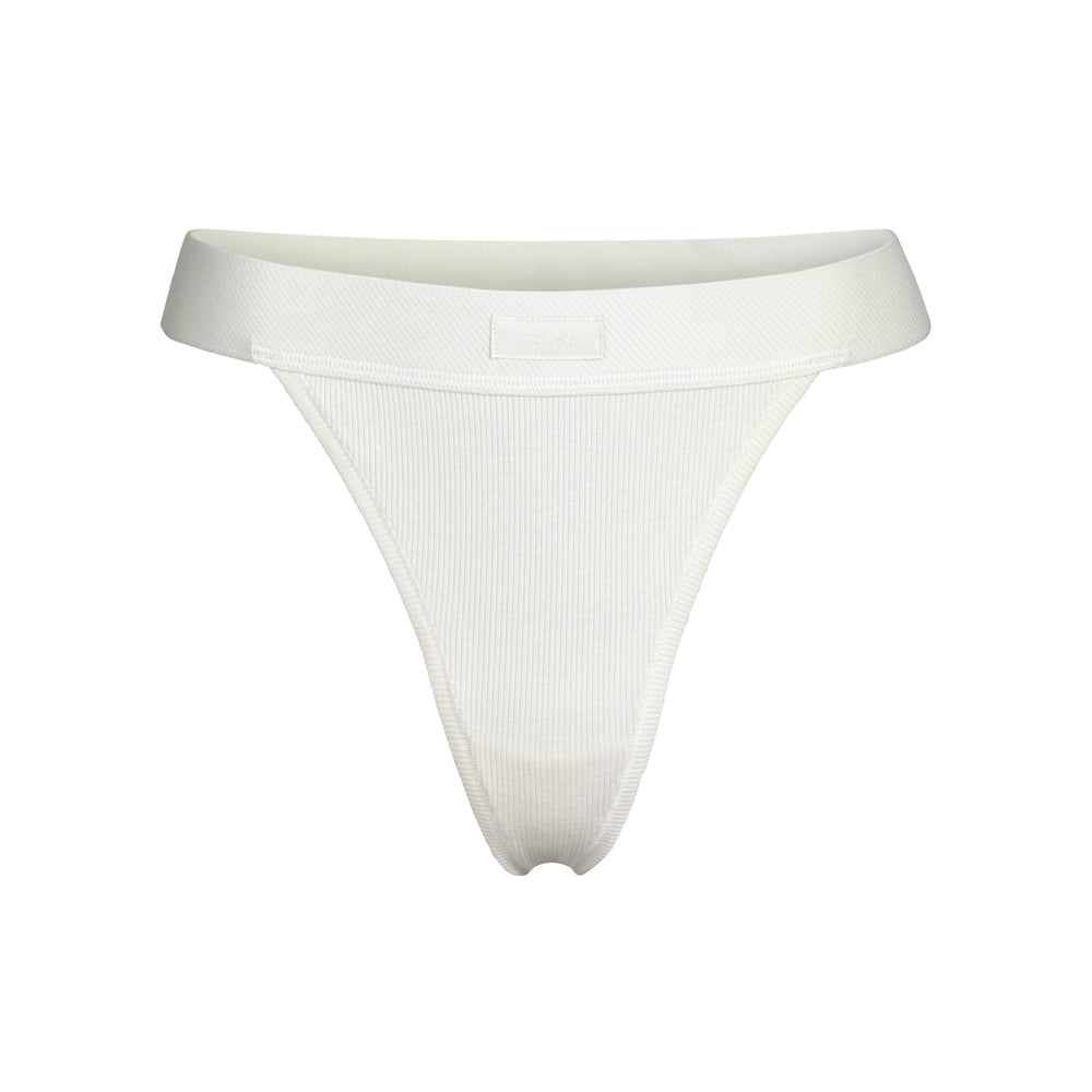 Skims COTTON RIB Thong Bone | BOSN80526