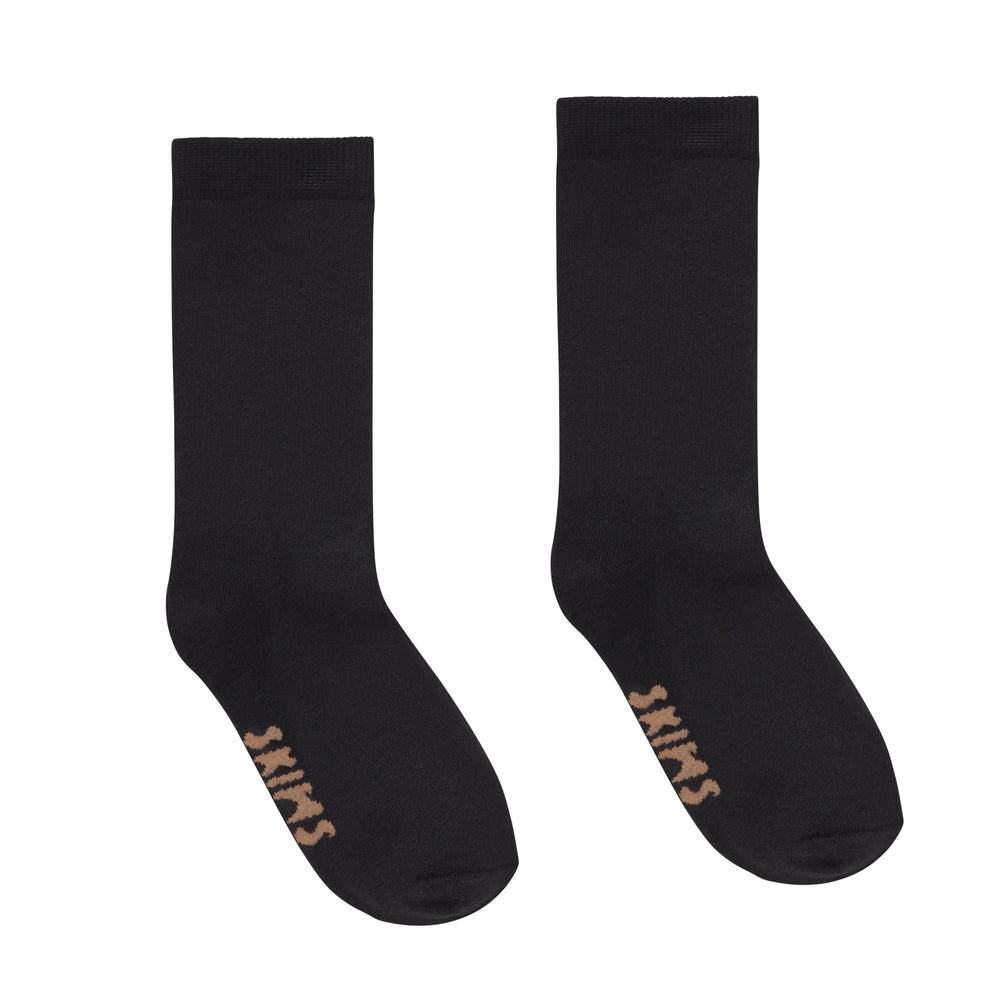 Skims EVERYDAY CREW Socks Onyx | UNAI05328