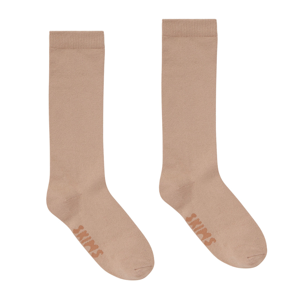 Skims EVERYDAY MID CALF Socks Clay | DKBX61078