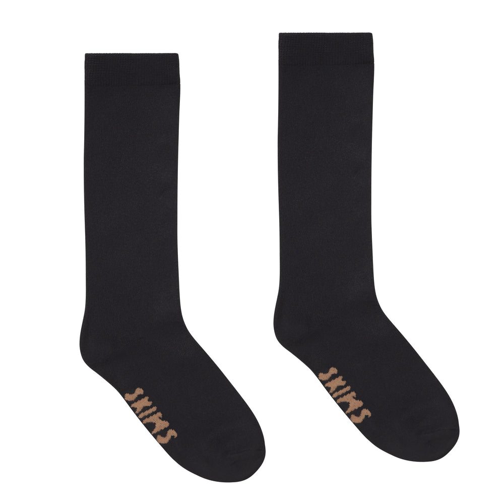 Skims EVERYDAY MID CALF Socks Onyx | RBHK63192