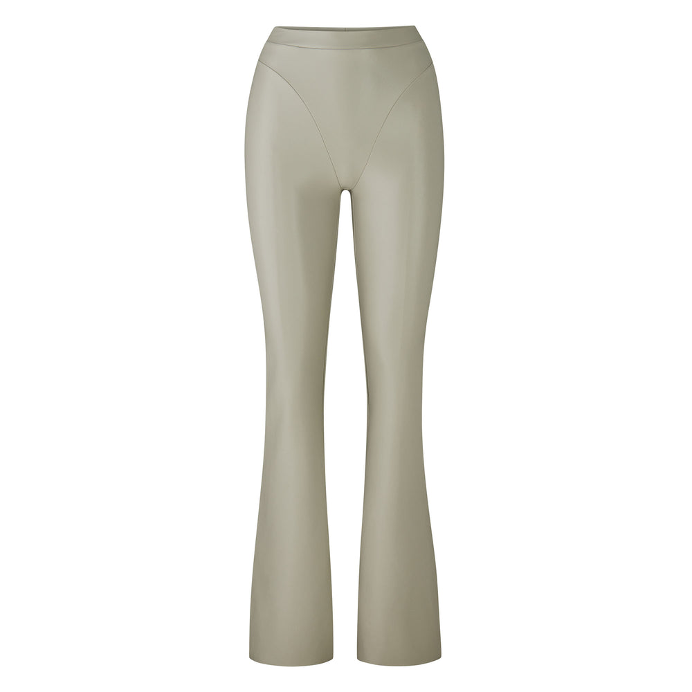 Skims FAUX LEATHER BOOT CUT Pants Shell | NQBE52976