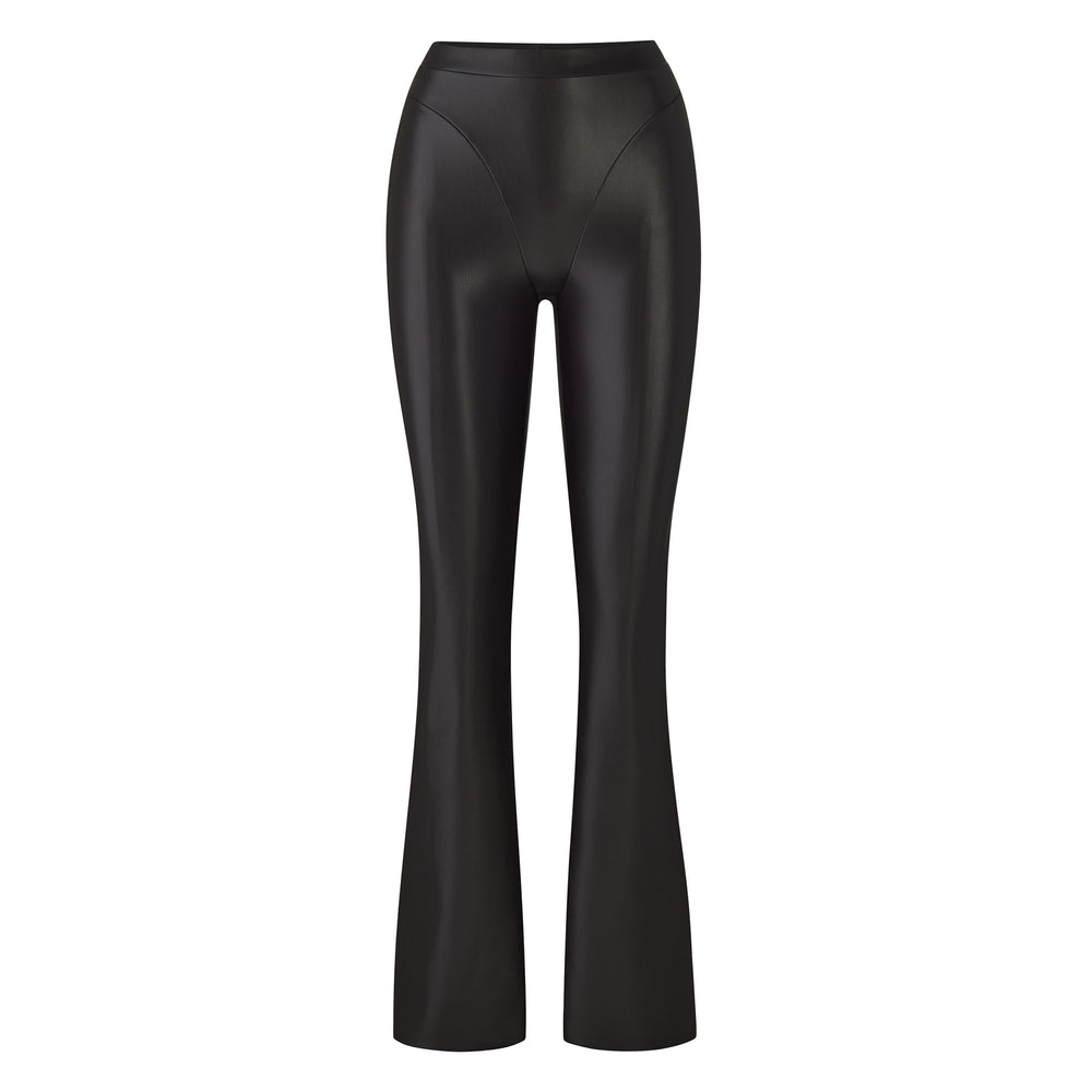 Skims FAUX LEATHER BOOT CUT Pants Soot | WGPF29315