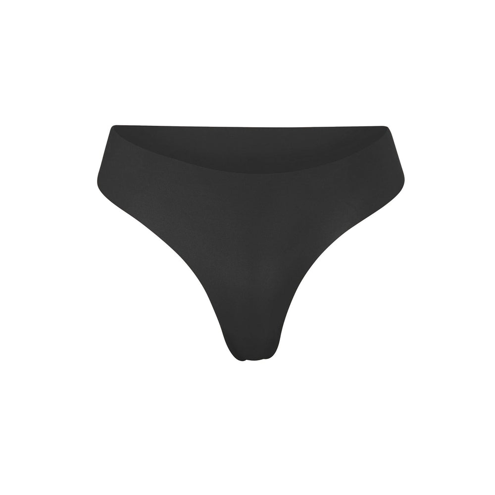 Skims FREE CUT MID WAIST Thong Onyx | WAIJ42581