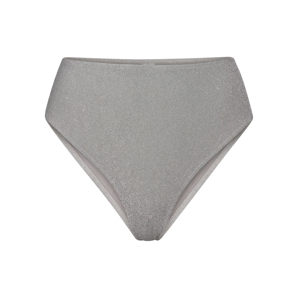 Skims GLITTER SWIM MID WAIST BOTTOM Two Pieces Nickel | EDBP15462