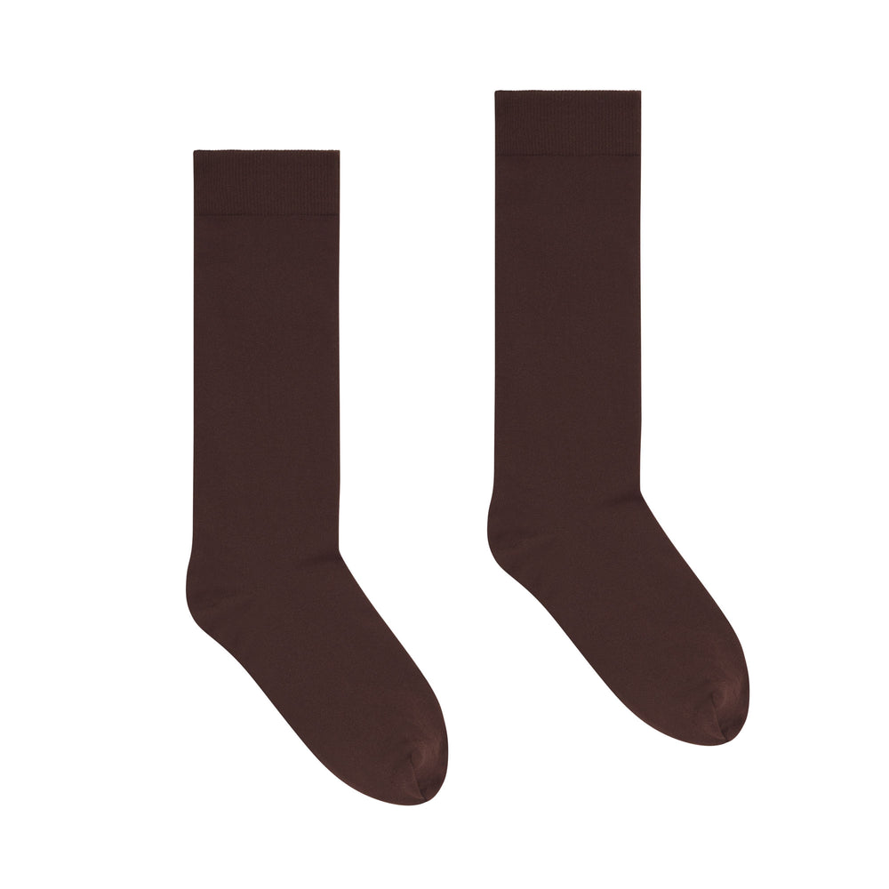 Skims HOSIERY CREW Socks Cocoa | KEGY80236