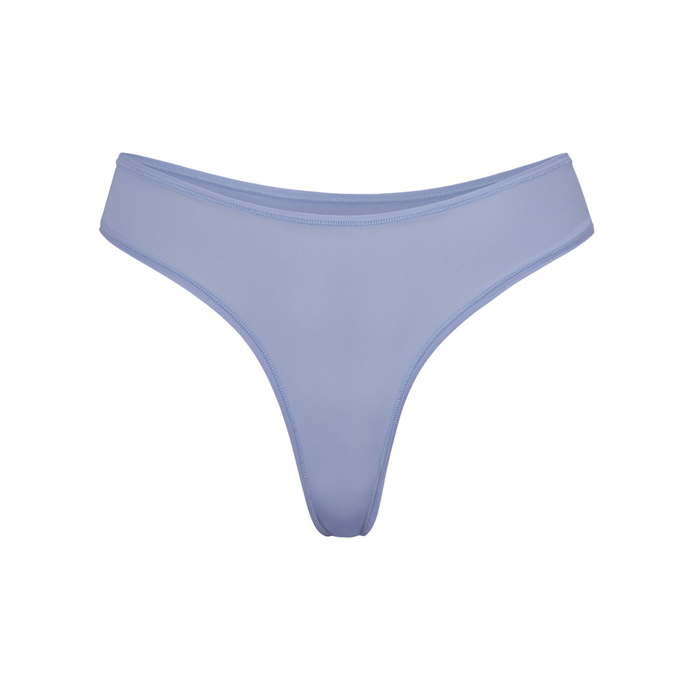 Skims JELLY SHEER DIPPED Thong Azure | VIGD48690