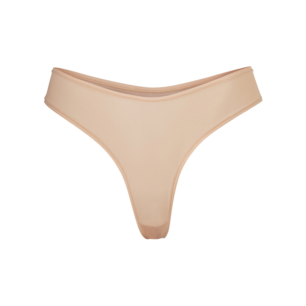 Skims JELLY SHEER DIPPED Thong Clay | UAOR04395