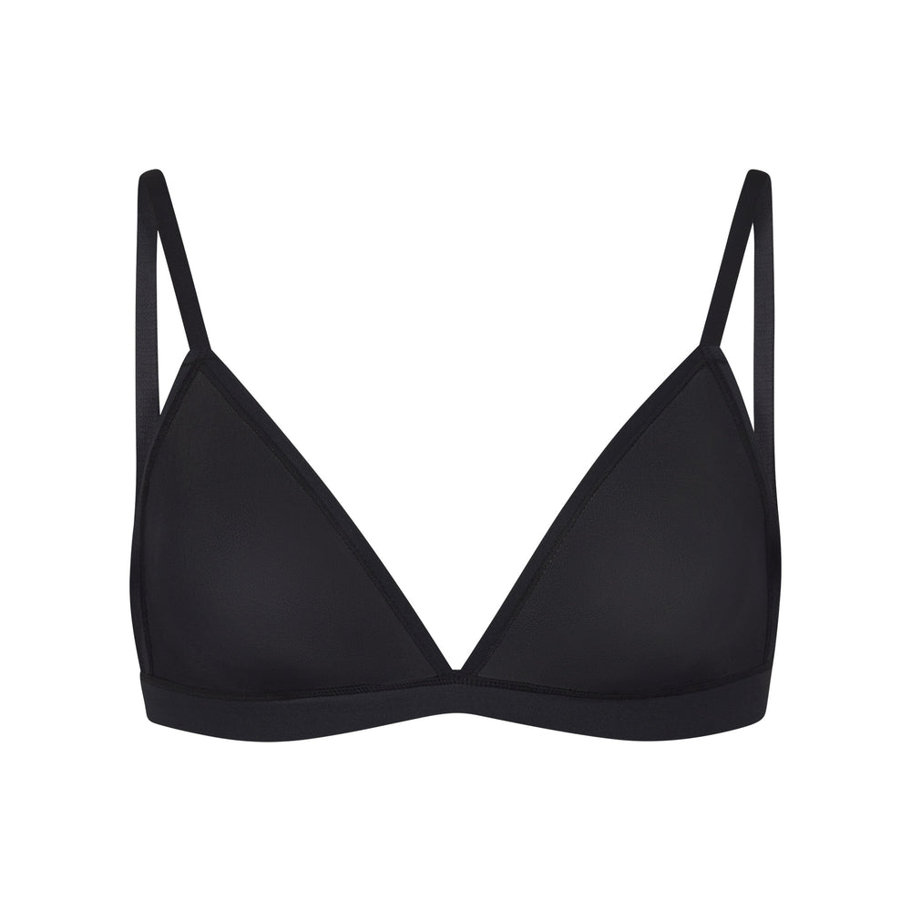 Skims JELLY SHEER SEAMED TRIANGLE Bralette Onyx | DMIS86319