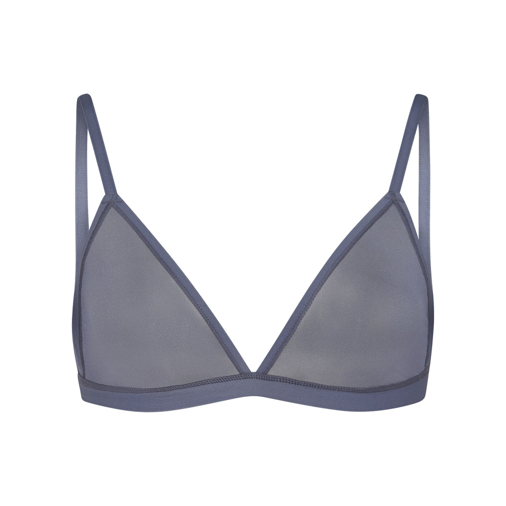 Skims JELLY SHEER SEAMED TRIANGLE Bralette Steel Blue | SNEQ31472