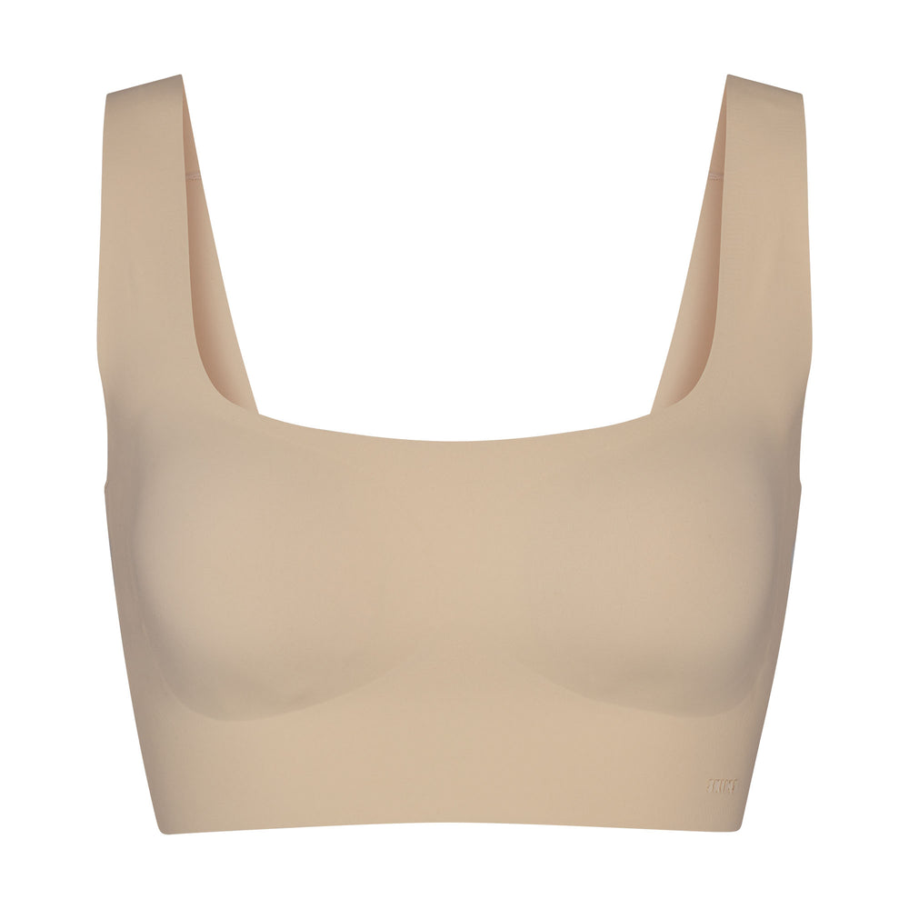 Skims NAKED TANK Scoop Neck Bra Sand | LJOC60152