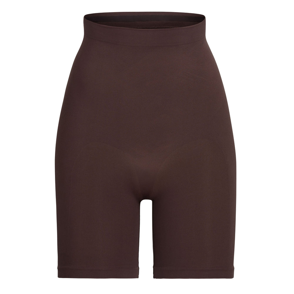 Skims SCULPTING ABOVE THE KNEE W/ OPEN GUSSET Shorts Cocoa | NYPT90846