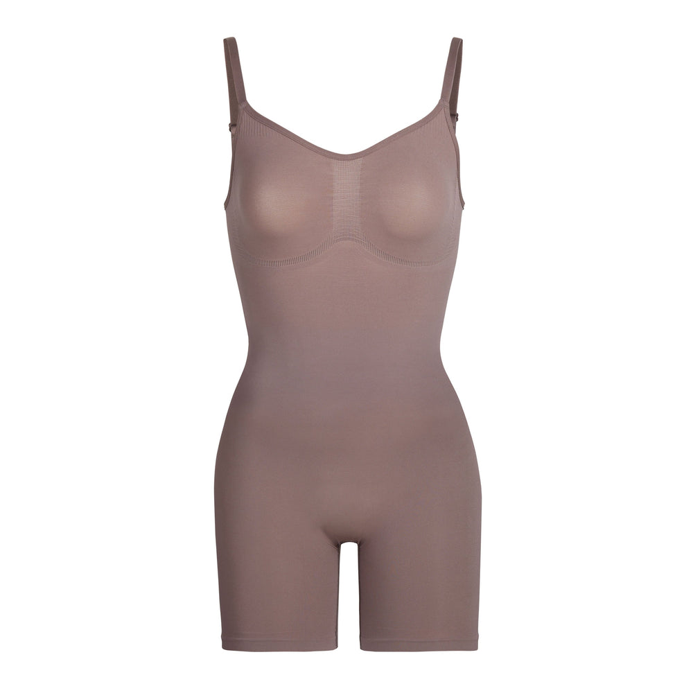 Skims SCULPTING BODYSUIT MID THIGH W. OPEN GUSSET Bodysuit Umber | TLVI24196