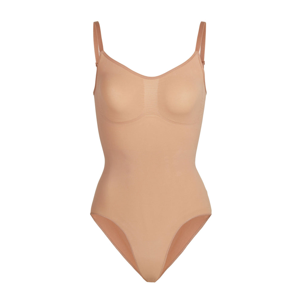 Skims SCULPTING BODYSUIT W. SNAPS Bodysuit Ochre | EMIG89104