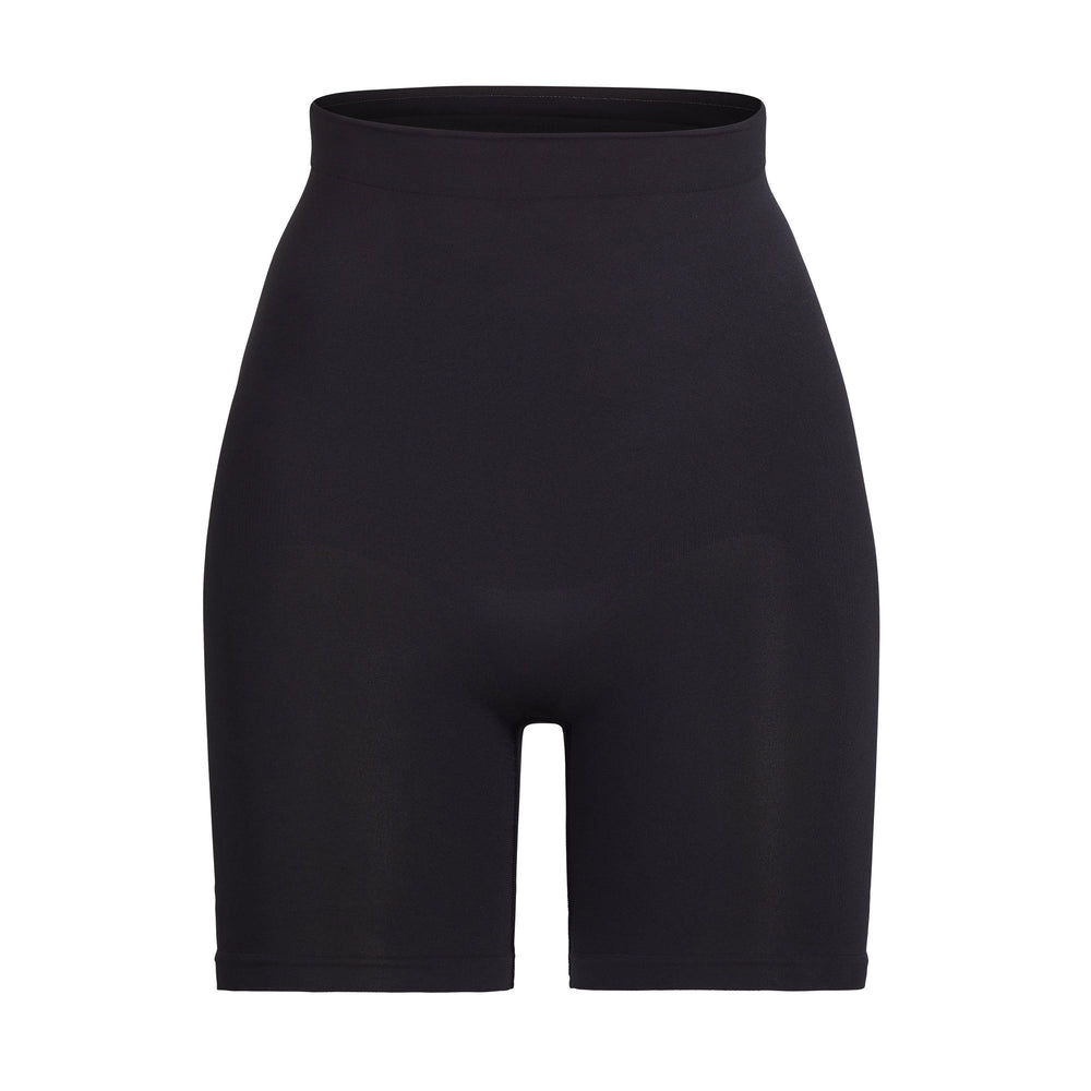 Skims SCULPTING MID THIGH W/ OPEN GUSSET Shorts Onyx | AETF51824