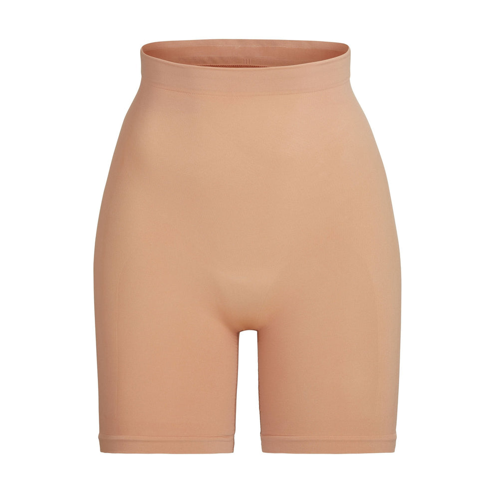 Skims SCULPTING MID THIGH W/ OPEN GUSSET Shorts Ochre | IVNM13489