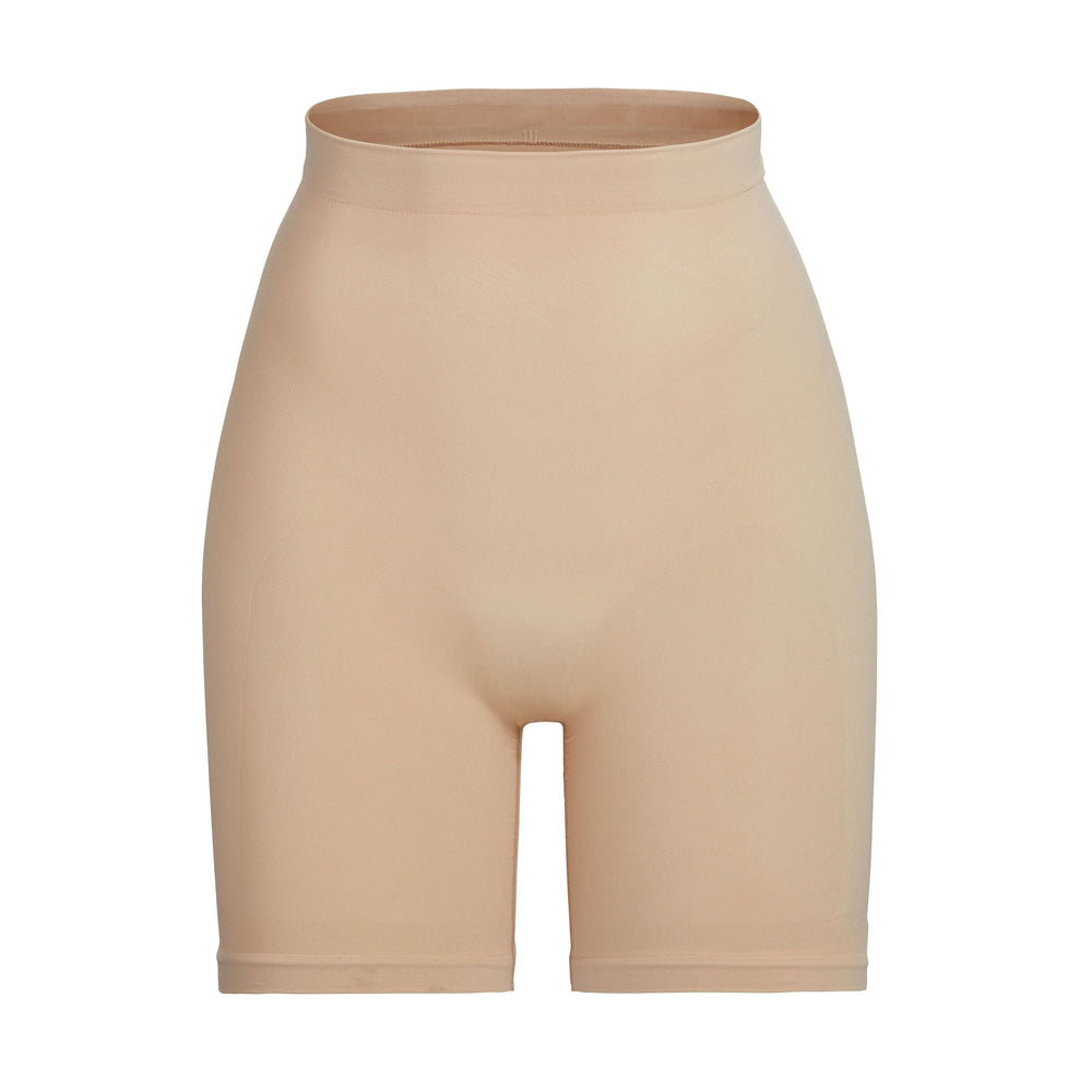 Skims SCULPTING MID THIGH W/ OPEN GUSSET Shorts Clay | RWIY79514