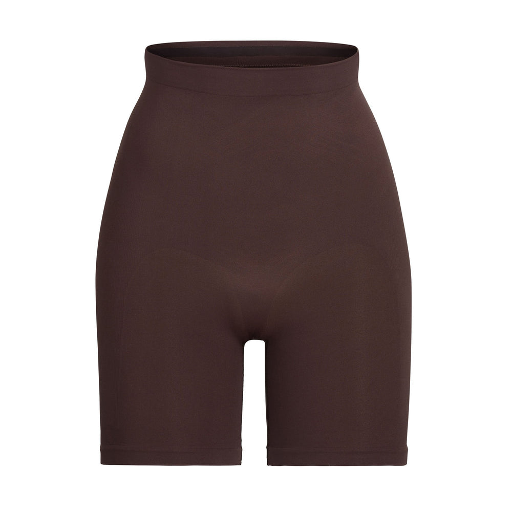 Skims SCULPTING MID THIGH W/ OPEN GUSSET Shorts Cocoa | XAFI48125