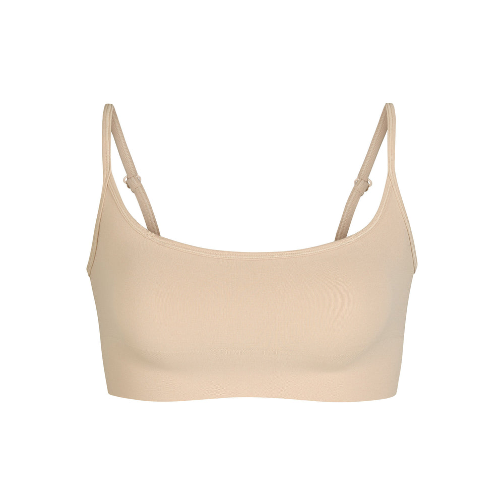 Skims SCULPTING SCOOP NECK Bralette Clay | UZDG78294