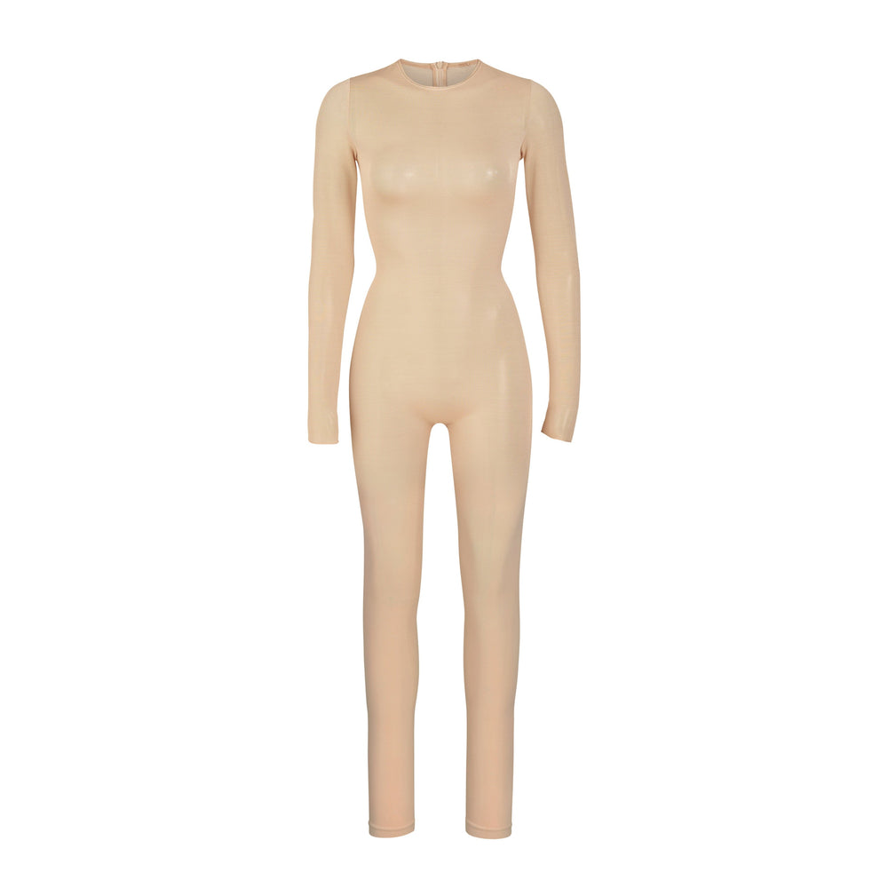 Skims SHEER SCULPT CATSUIT Bodysuit Clay | TJZK32197