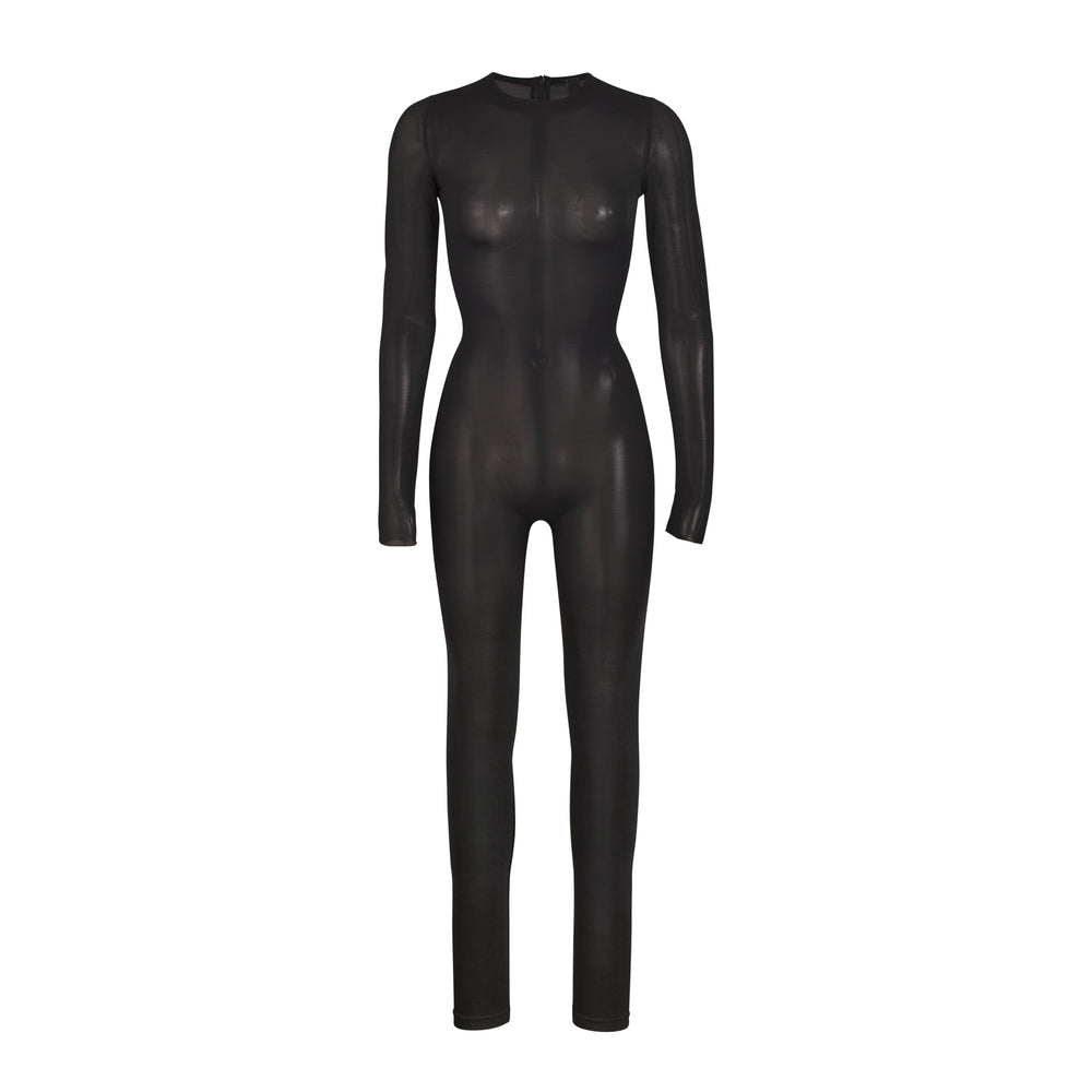 Skims SHEER SCULPT CATSUIT Bodysuit Onyx | FIAJ19347