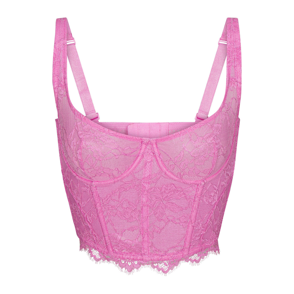 Skims SKIMS LACE Bustier Bubble Gum | BKVM14305