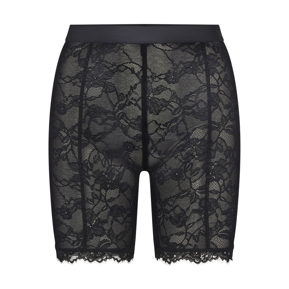 Skims SKIMS LACE Shorts Onyx | KIOB46038