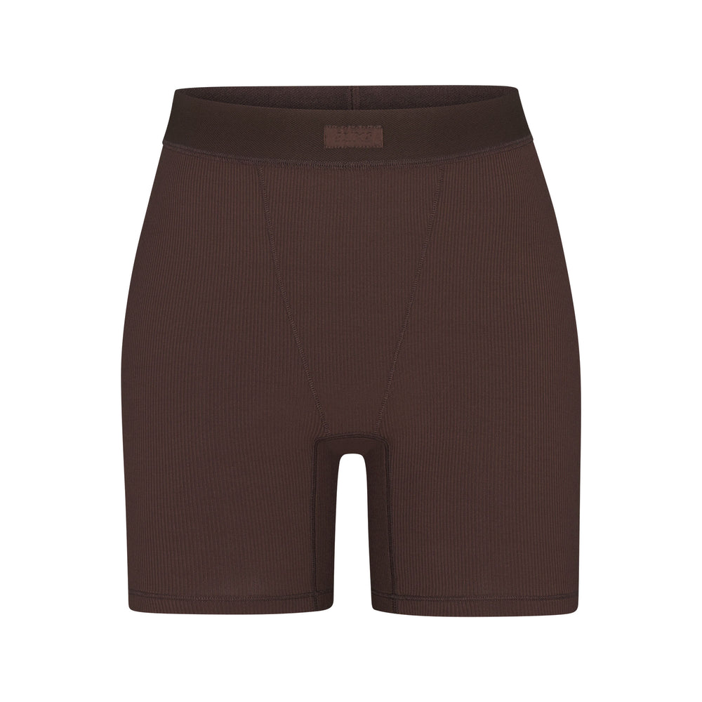 Skims SOFT LOUNGE Boxer Shorts Cocoa | BVTP45263