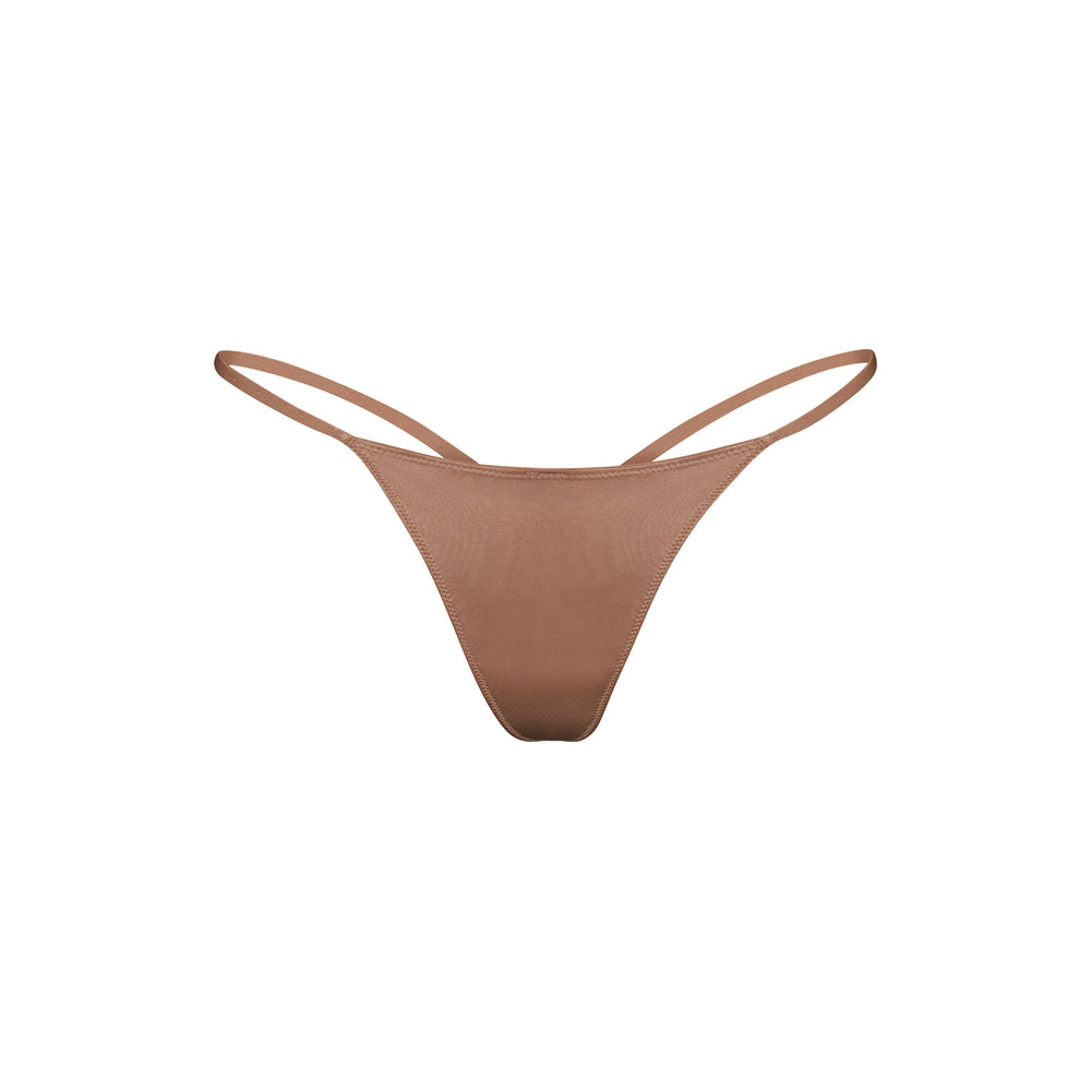 Skims STRETCH SATIN DIP Thong Desert Clay | 6501XMJHI