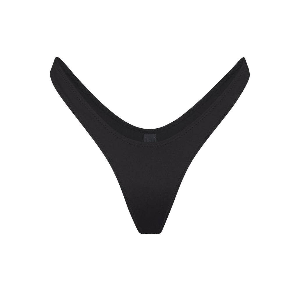 Skims SWIM MICRO TANGA BIKINI BOTTOMS Two Pieces Onyx | TMKO69514