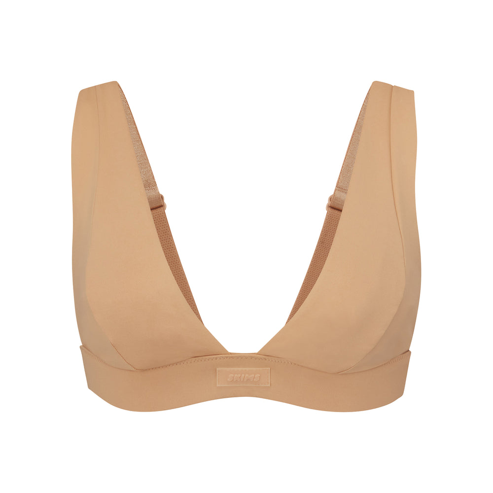 Skims SWIM PLUNGE Bikini Top Ochre | EAHX61257