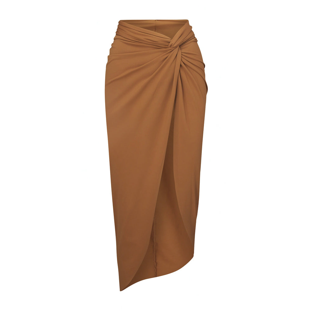 Skims SWIM SARONG Skirt Almond | FXQZ38172