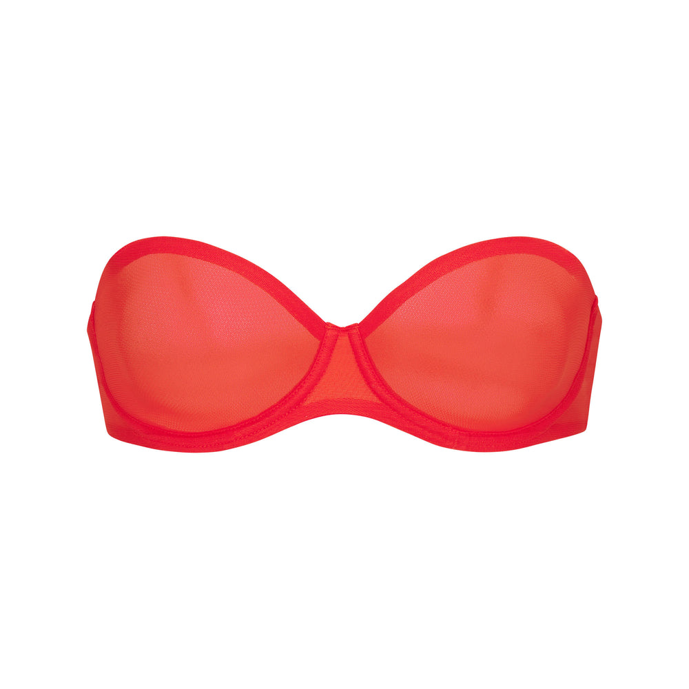 Skims ULTRA FINE MESH Strapless Bra Poppy | UZCJ75193