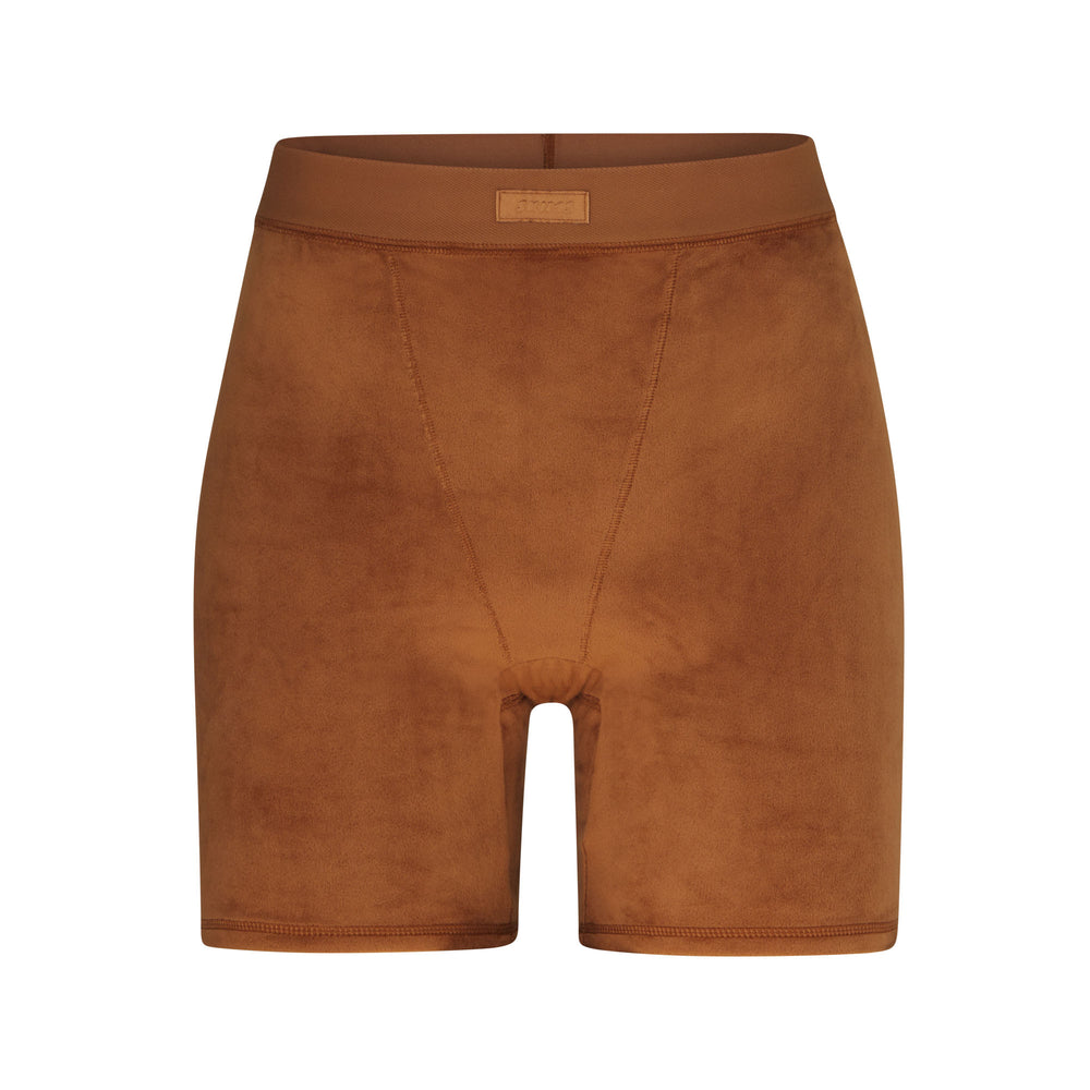 Skims VELOUR BIKE Shorts Copper | BNDG69081