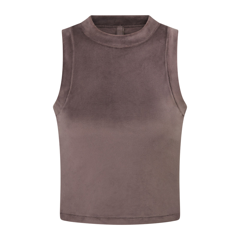 Skims VELOUR CREW NECK Tank Amethyst | JCEB63051