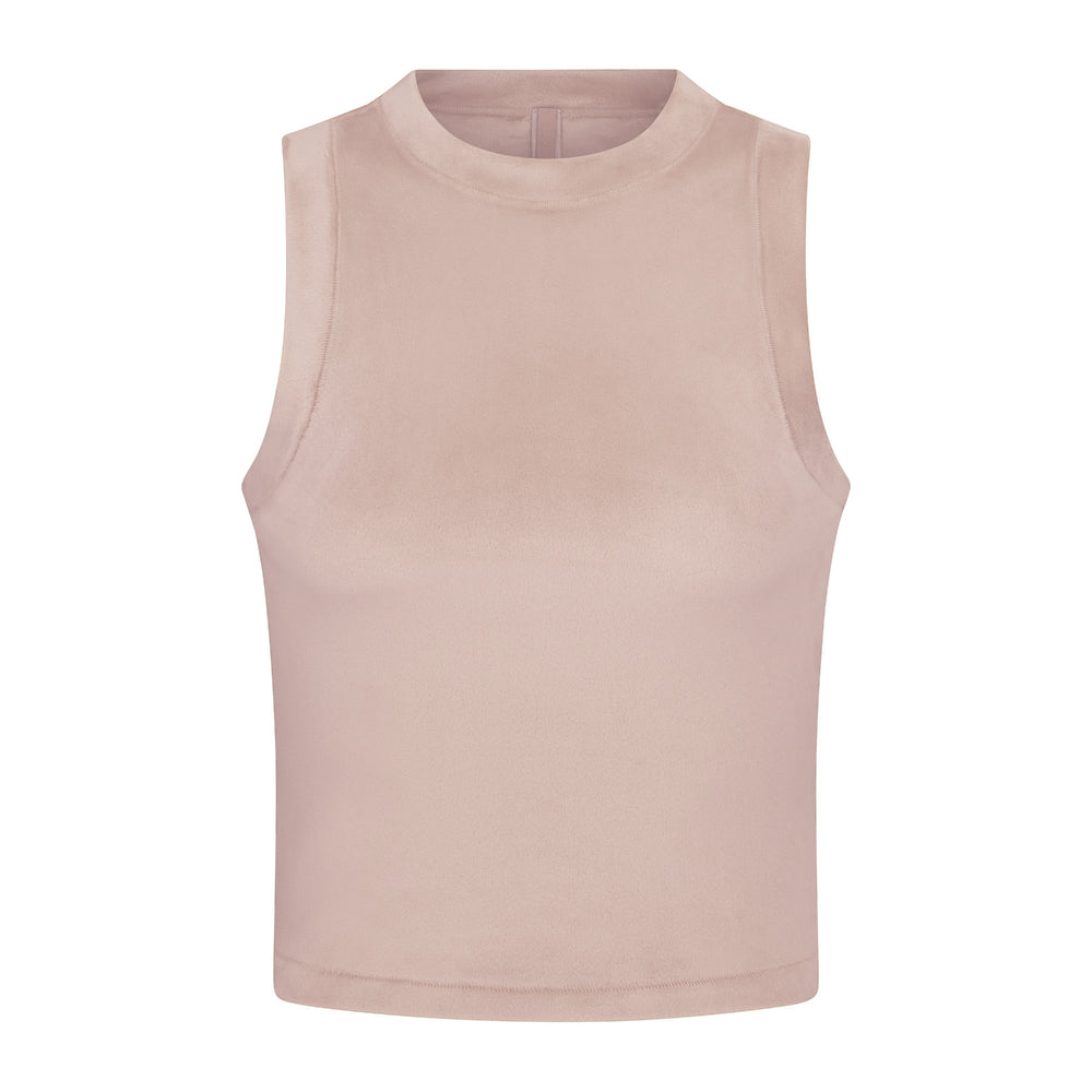 Skims VELOUR CREW NECK Tank Dusk | YWIN69172